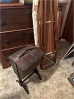 Wood Ironing Board, Wood Sewing Box