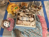 Vintage Dolls, Ceramic Dogs