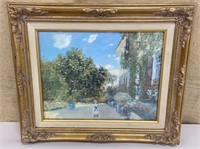 Framed Monet ‘The Artist’s House at Argenteuil’