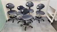 Lot of 5 Lab Chairs