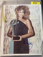 WHITNEY HOUSTON SIGNED PHOTO