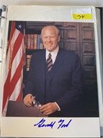GERALD FORD SIGNED PHOTO