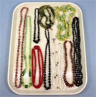 (12) Vintage Beaded Necklaces