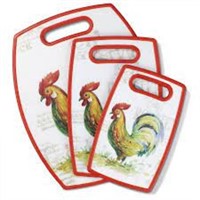 2 x 3 Pc Cuisinart Rooster Cutting Boards