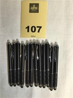 Lot of 12 Stylus/Black Ink Pens