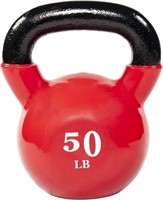 All-Purpose Color Vinyl Coated Kettlebell 50lb