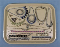 (18) Rhinestone Costume Necklaces, Bracelets