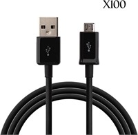 100 Pack JustJamz Basic Micro USB Cables