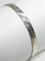 Sterling silver 7.5" serpentine bracelet,