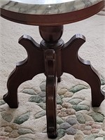 Marble top Victorian accent table