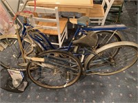 2  vintage bicycles & a pogo stick