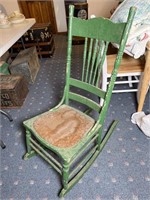 Primitive Green Rocking Chair