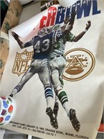 1969 Vintage Super Bowl Poster