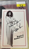 REGIS AND KATHIE LEE-LIVE SIGNED PHOTO