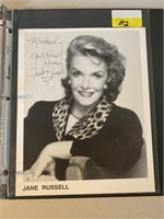 JANE RUSSEL SIGNED PHOTO