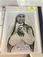MOTHER THERESA SIGNED PHOTO
