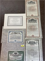 COMMON STOCK SHARES CERTIFICATES