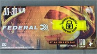 20 rnds Federal Fusion 30-30 Winchester