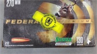 20 rnds Federal Premium Sierra 270 Winchester