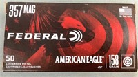 50 rnds Federal American Eagle 357 Magnum