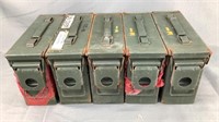 (5) 30 Caliber Ammo Cans