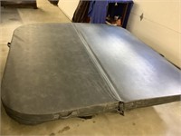 Gray Marquis hot tub cover.  85 inches x 91