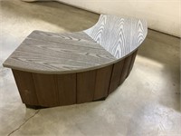 Hot tub corner table.  18 inches tall.  Made f
