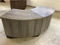 Hot tub corner table.  18 inches tall.  Made from