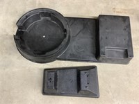 Base for pool filter and pump