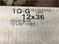 New 12’ x 36” solid blue pool liner, unopened