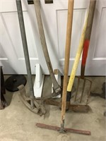 Pitch fork.  Pick axe, other