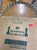 29 inch glass table top, new in box