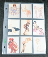 (9) 1992 OLIVIA EROTIC FANTASY CARDS