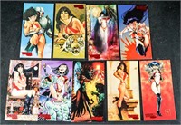 (9) 1995 VAMPIRELLA TRADING CARDS