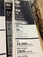 Fluorescent lights.  3 boxes of GE LED 48 in