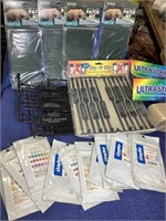 Dip n read water quality test kits.  Clip and zip
