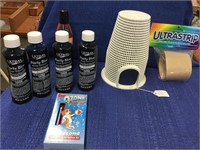 Four bottles of Ultima party blue water