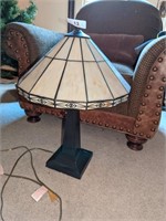 Table Lamp w/ Decorative Glass Shade