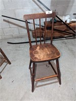 Oak Spoke Back Chair