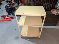 Vintage Kitchen Metal Rolling Cart