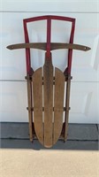 Vintage wood & metal sled