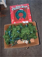 Talking Christmas Wreath & Lighted Greenery