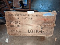 Wooden Military Crate