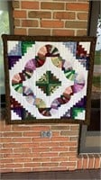 Hanging quilt on dowel 32"x33"