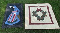 Small quilt or table cover, hanging quilt of