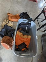 Tote (no lid) w/ Handbags, Purses, Backpack