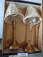 (2) Brass Votive Candle Holders