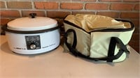 Nesco 6 qt. roaster oven with carrying case
