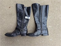Ladies 9M Born Black Leather Boots