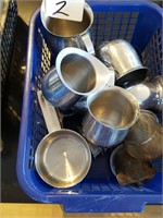 lot stainless creamers etc